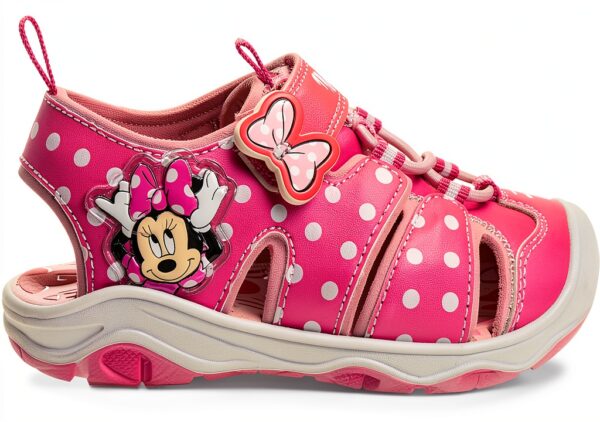 Minnie Mouse Light Up Water Shoes Girls Swim Sandals Pink-6