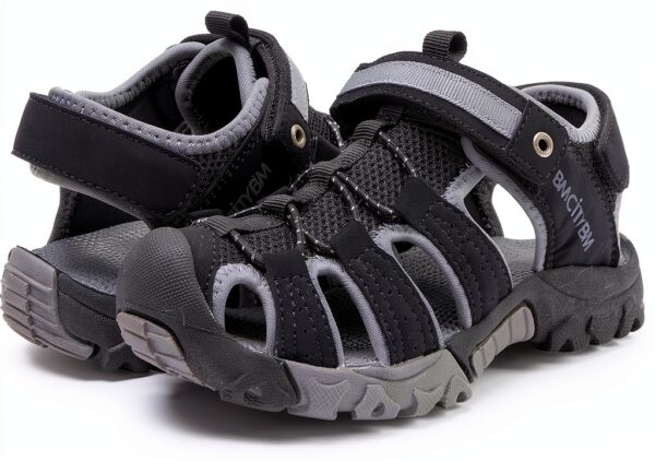 KEEN Kids Closed Toe Sandals Quick Dry Non Slip Black-4