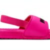PUMA Girls Sport Sandals Leather Slip On Cushioned Footbed-3