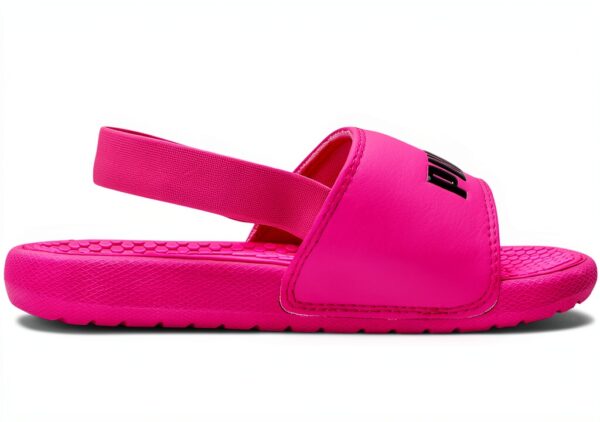 PUMA Girls Sport Sandals Leather Slip On Cushioned Footbed-3