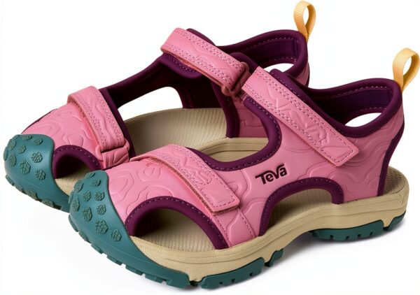 Teva Girls Sport Sandals Water Friendly Adjustable Lilas-0