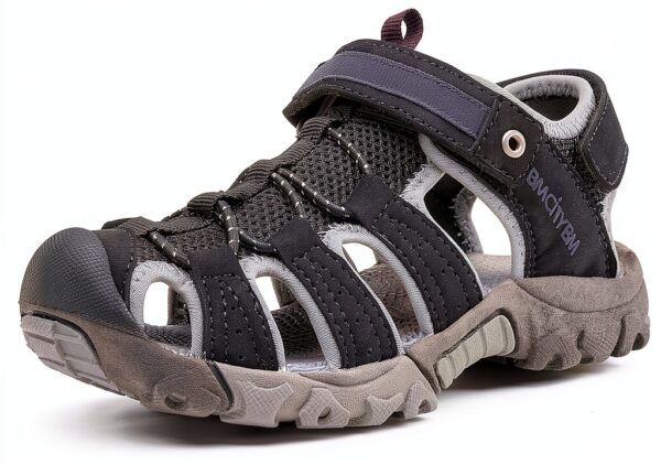 KEEN Kids Closed Toe Sandals Quick Dry Non Slip Black-7