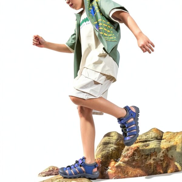 Pavo Kids Sport Sandals Lightweight Quick Dry Adjustable Fit-1