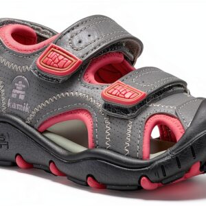 Kamik Girls Sport Sandals Waterproof Light Grey Pink HK9042-0