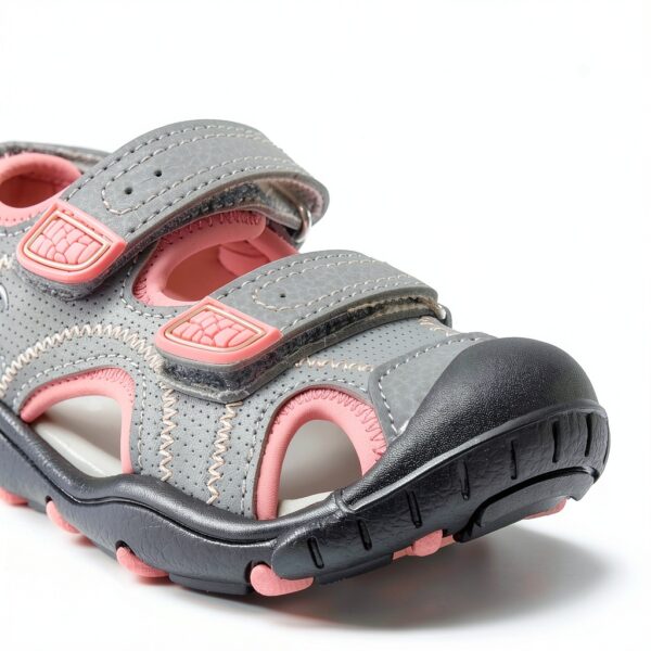 Kamik Girls Sport Sandals Waterproof Light Grey Pink HK9042-3