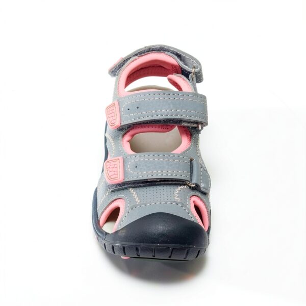 Kamik Girls Sport Sandals Waterproof Light Grey Pink HK9042-1