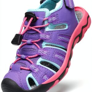 DREAM PAIRS Kids Sport Sandals Cushioned Water Friendly-0