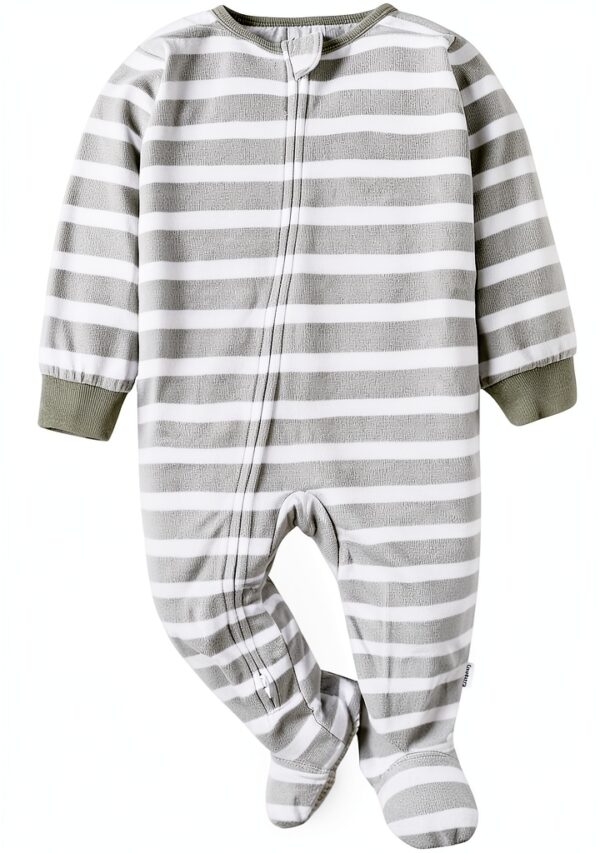 Gerber Baby Blanket Sleepers Cozy Footed Pajamas Safari-3
