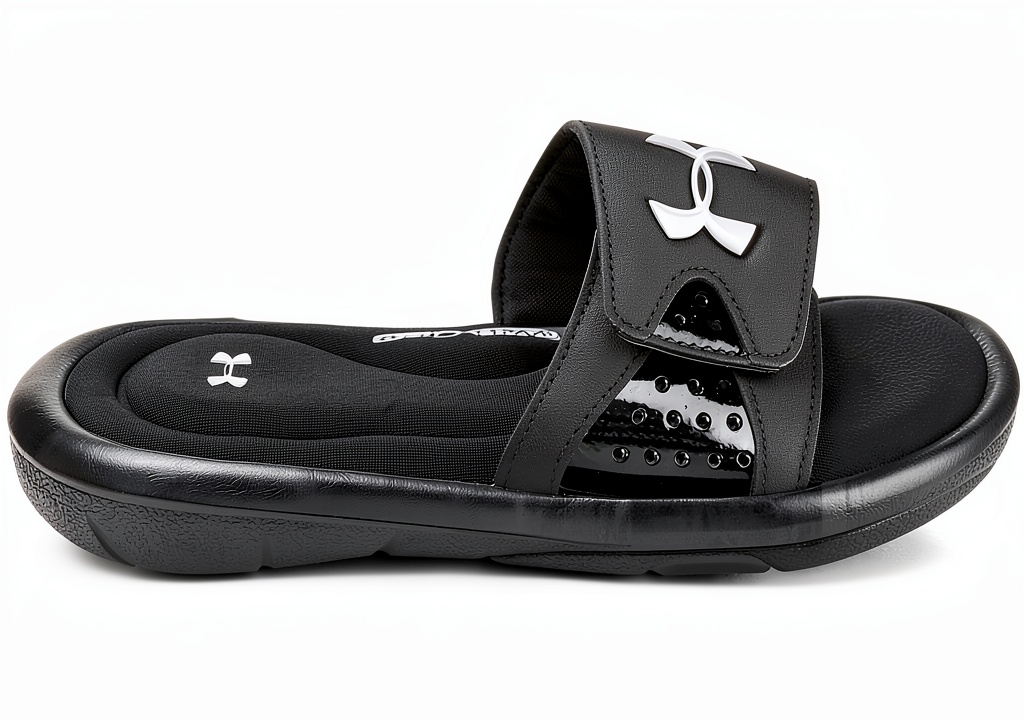 Under Armour kids sport sandals showing adjustable strap and footbed design