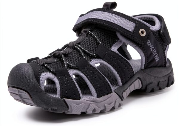 KEEN Kids Closed Toe Sandals Quick Dry Non Slip Black-0