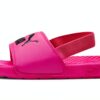 PUMA Girls Sport Sandals Leather Slip On Cushioned Footbed-0