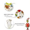 Grinch Baby Sleeper 100 Polyester Fleece Zipper Guard-2