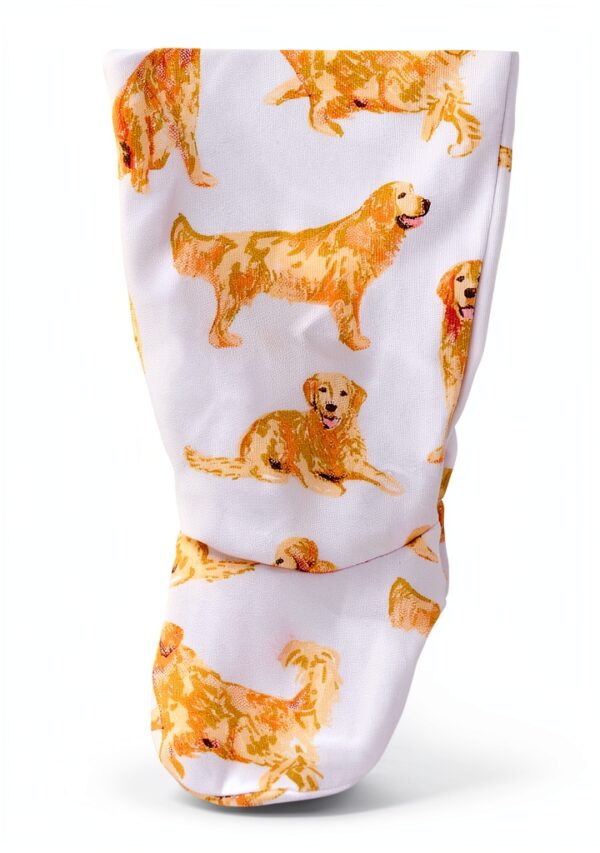 Golden Retriever Baby Sleeper Mud Pie Cotton Spandex Footed-2