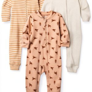 Amazon Essentials Baby Cotton Footless Sleep and Play-0