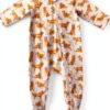 Golden Retriever Baby Sleeper Mud Pie Cotton Spandex Footed-0