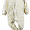 Gerber Baby Blanket Sleepers Cozy Footed Pajamas Moons-1