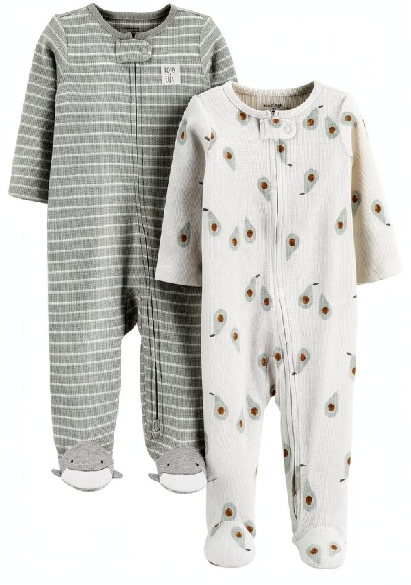 Carters Baby Sleepers 2-Pack Thermal Zipper Unisex-0