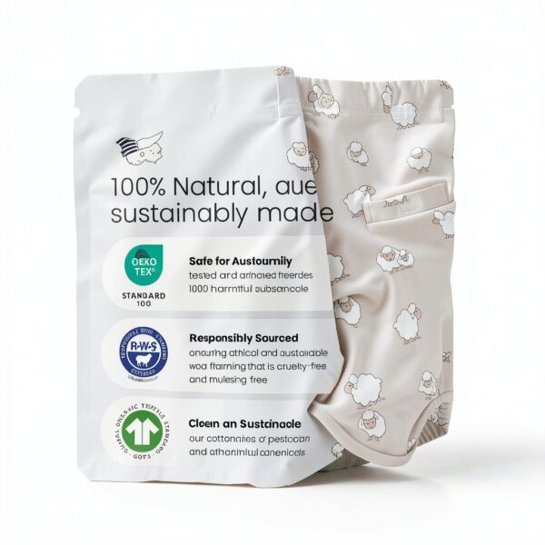 Woolino Merino Wool Baby Sleep Sack Universal Size-3