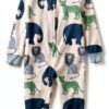 Little Planet Baby Sleepers 2-Way Zip Organic Ribbed Binding-0