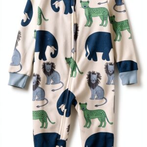Little Planet Baby Sleepers 2-Way Zip Organic Ribbed Binding-0