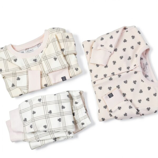 Modern Moments Baby Pajamas Soft Hacci Fabric Footless-2