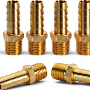 Brass Hose Fittings Dmikcav Barb NPT Industrial Plumbing-0