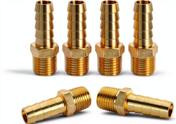 Brass Hose Fittings Dmikcav Barb NPT Industrial Plumbing-0