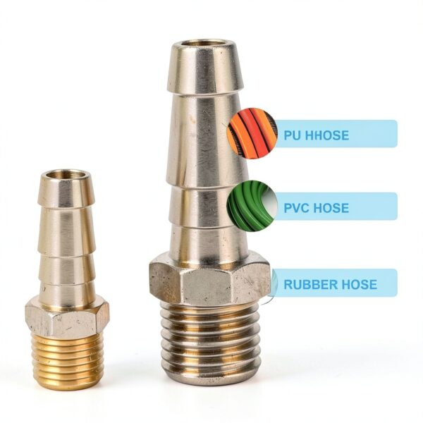 Brass Hose Fittings Dmikcav Barb NPT Industrial Plumbing-3