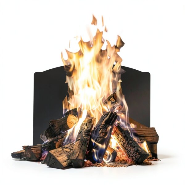 Grate Wall of Fire Fireplace Back Plate-4