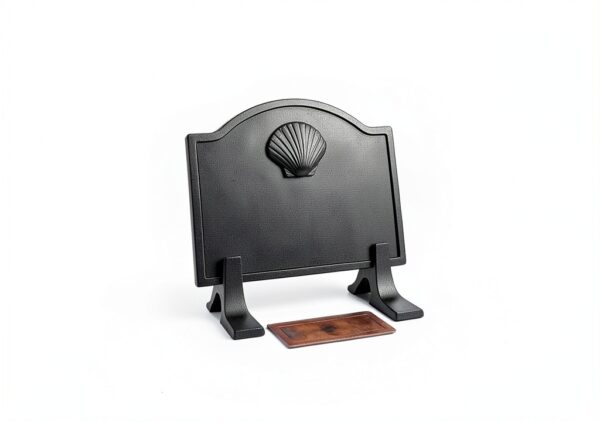 Cast Iron Fireplace Backplate Minuteman Black-3
