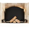 SRIWATANA Iron Fireplace Back Plate 22in Black-4