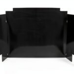 RH Peterson Fireplace Back Plate 36in Black Porcelain-0