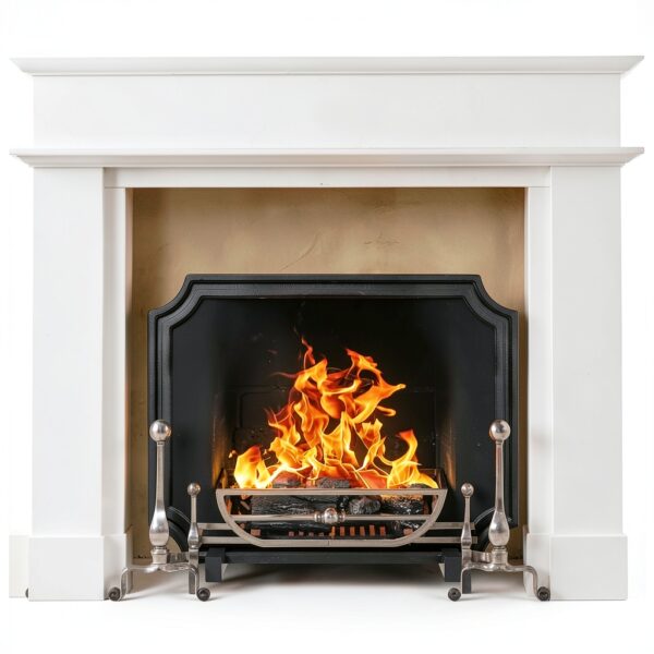 Fireplace Back Plate SIMOND STORE Cast Iron-6
