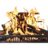Flame Genie Black Stainless Steel Fireplace Back Plate FB1618 16x18-5