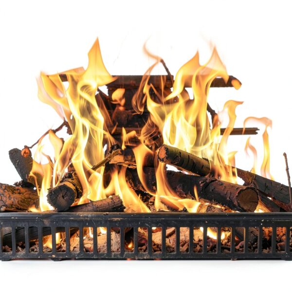 Flame Genie Black Stainless Steel Fireplace Back Plate FB1618 16x18-5