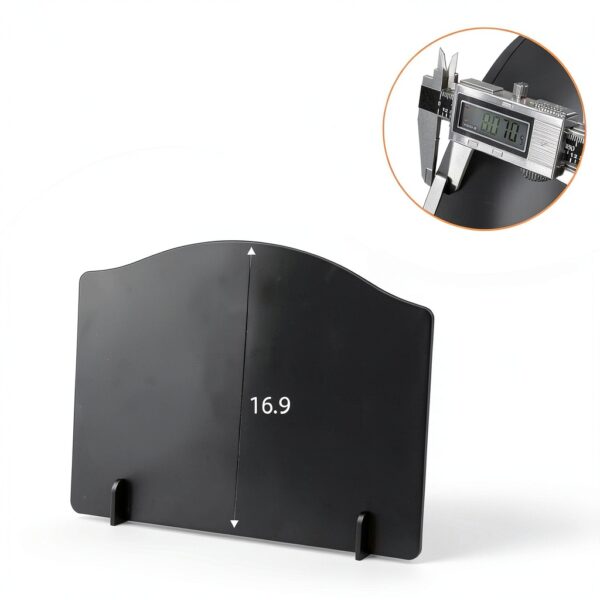 SRIWATANA Iron Fireplace Back Plate 22in Black-1