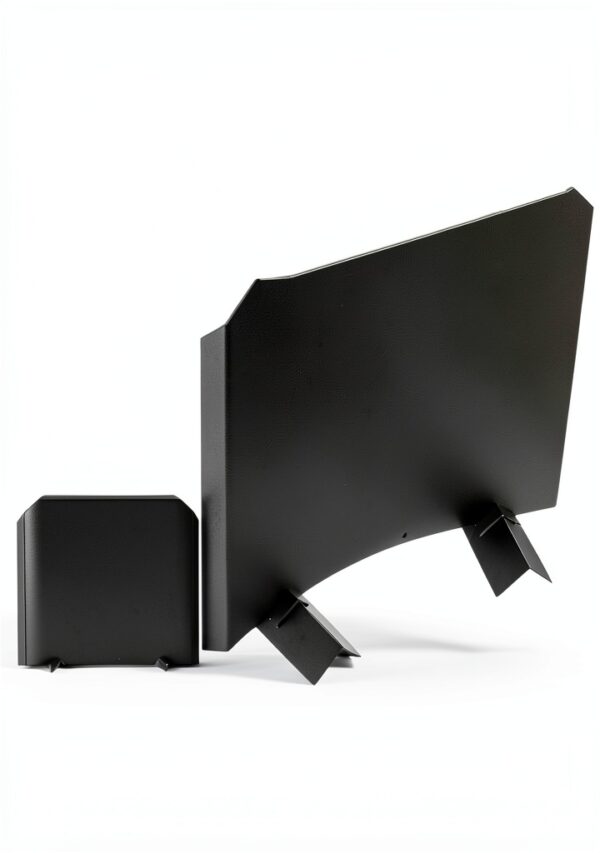 Flame Genie Black Stainless Steel Fireplace Back Plate FB1618 16x18-1