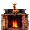Stainless Steel Fireplace Back Plate Permade Modern-4