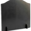 SRIWATANA Iron Fireplace Back Plate 22in Black-0
