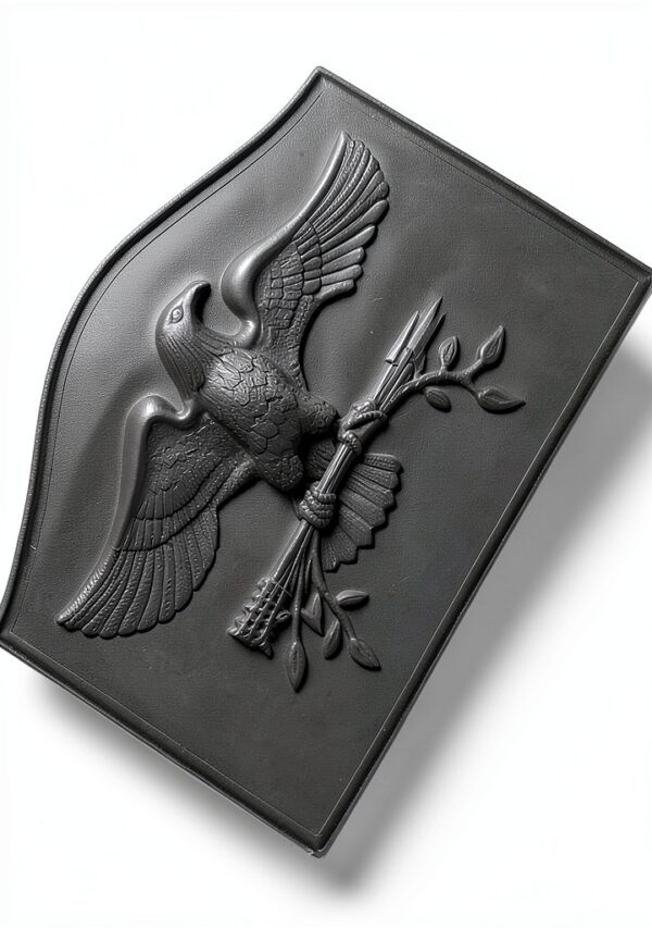 Oakestry Cast Iron Fireplace Back Plate-2