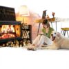 Grate Wall of Fire Fireplace Back Plate-3
