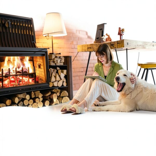 Grate Wall of Fire Fireplace Back Plate-3