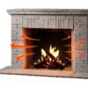 Stainless Steel Fireplace Back Plate Permade Modern-3