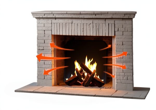 Stainless Steel Fireplace Back Plate Permade Modern-3