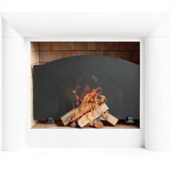 IGOHEALS Classic Iron Fireplace Back Plate-4