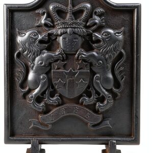 Dagan Cast Iron Fireplace Back Plate Home Decor-0
