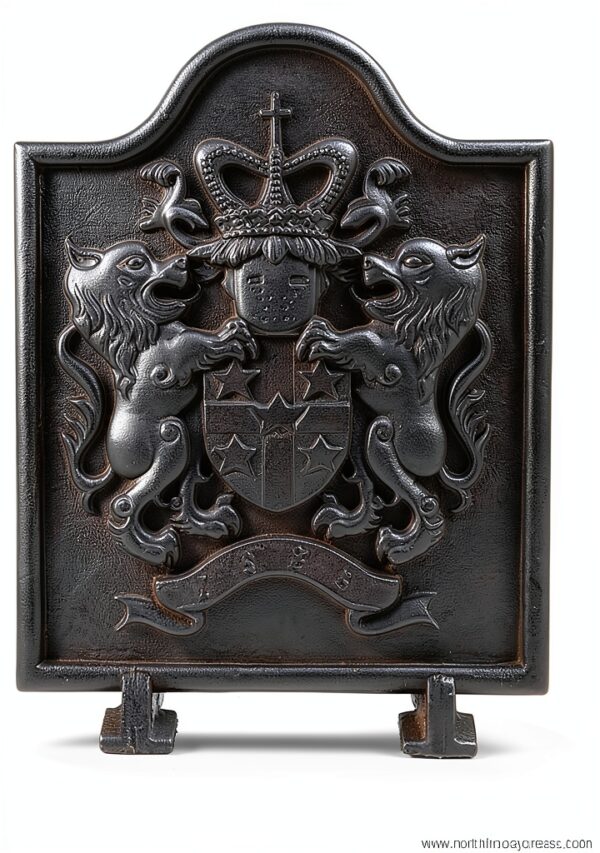 Dagan Cast Iron Fireplace Back Plate Home Decor-0