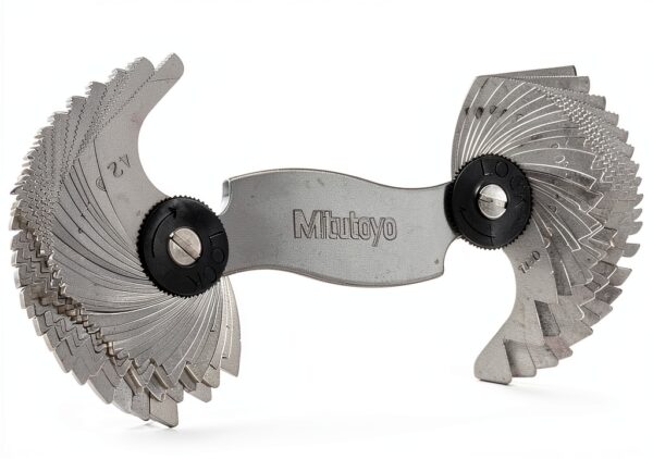 Mitutoyo Thread Gauge 188-151 Inch/Metric with Locking Clamp-0