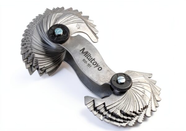 Mitutoyo Thread Gauge 188-151 Inch/Metric with Locking Clamp-1