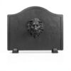 Permade Lion Iron Fireplace Back Plate 19.5in Powder Coated-2